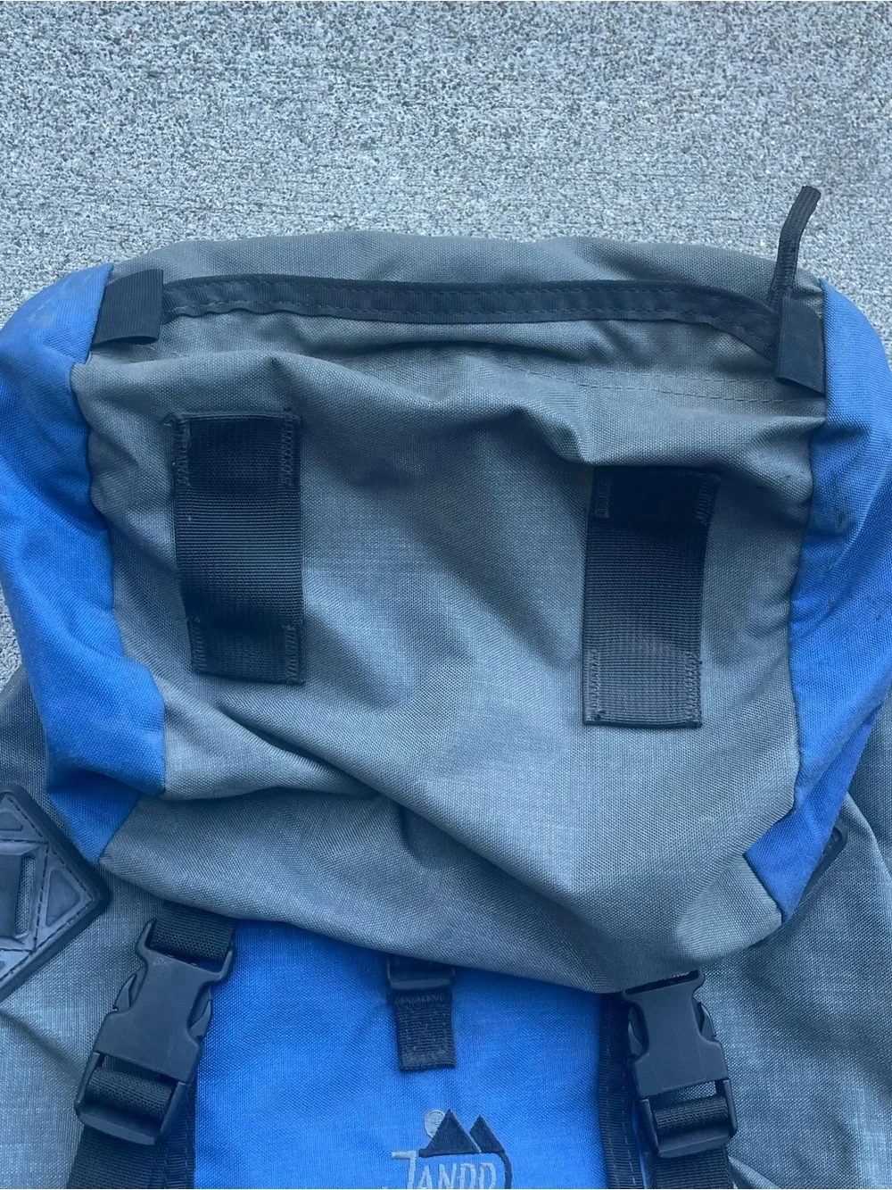 Vtg Jandd Mountaineering Hiking Backpack Day Pack Blue Gray USA Great Condition